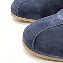 Werner 1911 Low-Sneaker Gimpel aus Bioleder in denimblau mit runder Spitze