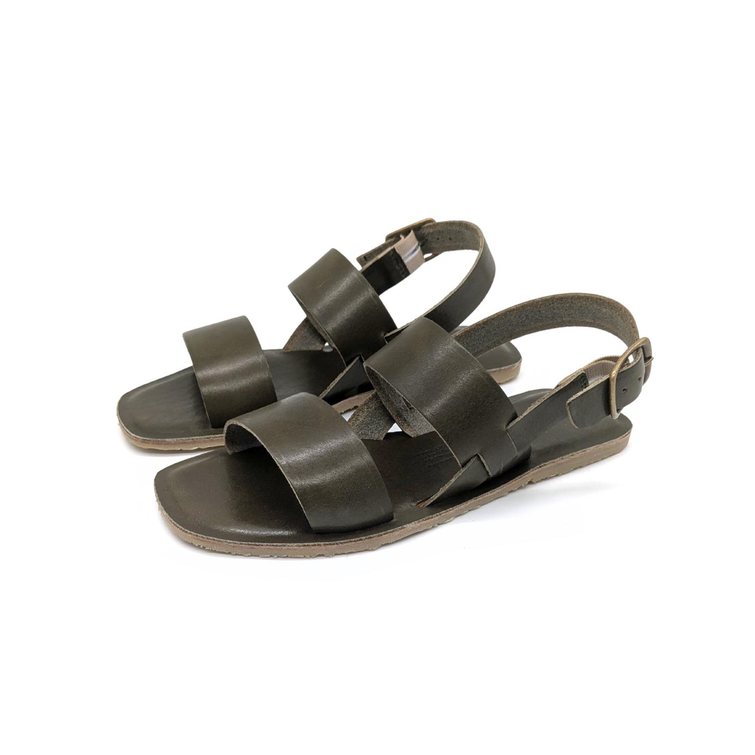 Werner 1911 Bio-Ledersandale Hortensie in Grün