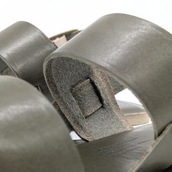 Werner 1911 Bio-Ledersandale Hortensie in Grün aus Nappa Plus Leder