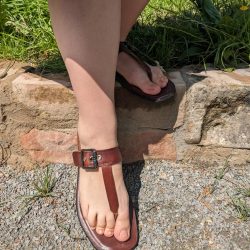 Werner 1911 Bio Sandale Immergrün in Mokka im Grünen