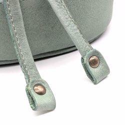 Werner 1911 Bio-Bucket Bag Limburg iin Mint mit Lederzugband