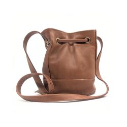 Werner 1911 Bio-Bucket Bag Limburg in kastanienbraun Nappaleder