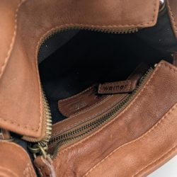 Werner 1911 Bio-Bucket Bag Limburg in kastanienbraun mit Baumwollfutter