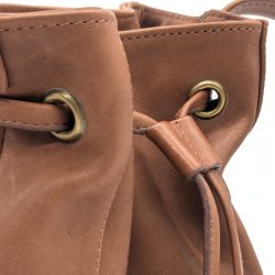 Werner 1911 Bio-Bucket Bag Limburg in kastanienbraun mit Zugband