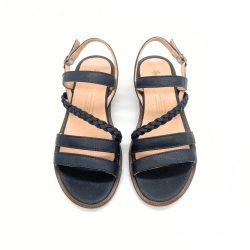 Werner 1911 Bio-Sandale Maiglöckchen in Dunkelblau mit Schnalle