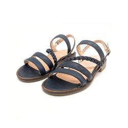 Werner 1911 Bio-Sandale Maiglöckchen in Dunkelblau mit schmalen Riemen