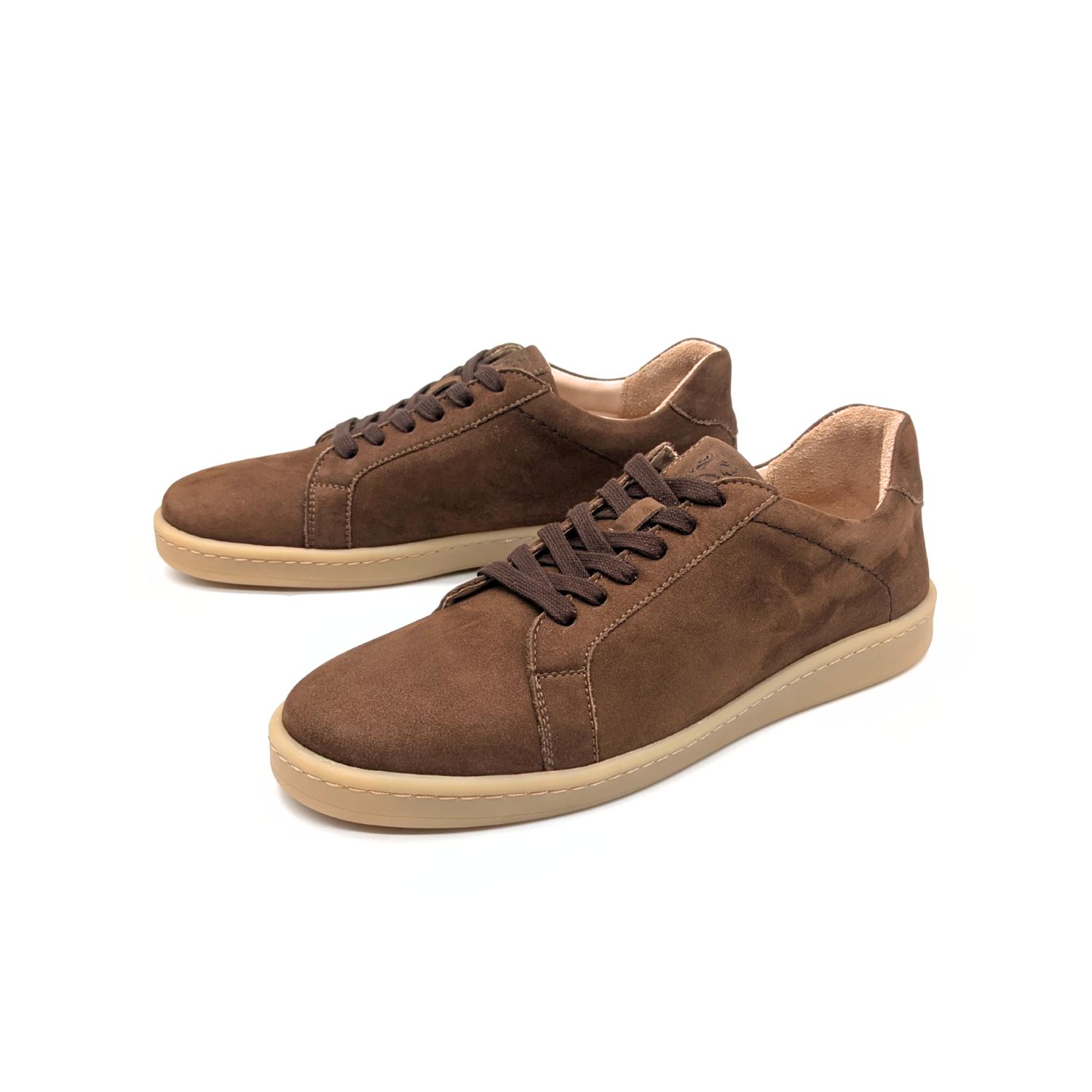 Werner 1911 Bio-Herrensneaker Marabu in braun Nubukleder