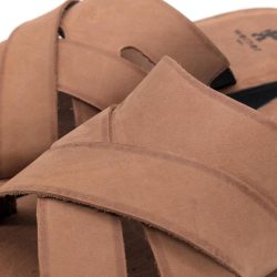 Werner 1911 Bio Pantolette Rittersporn in Cognac rustikal