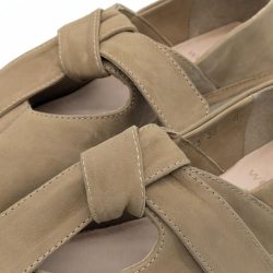 Werner 1911 Bio-Ballerina Rosenkäfer in Karamell mit Schleife