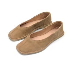 Werner 1911 Bio-Ballerina Rüsselkäfer in karamell Nubukleder