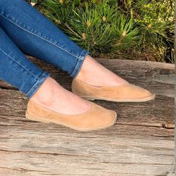 Werner 1911 Bio-Ballerina Rüsselkäfer in karamell leicht für Frühling und Sommer