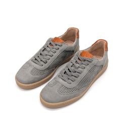 Werner 1911 Bio-Herrensneaker Sperber in Hellgrau mit Naturlederfutter