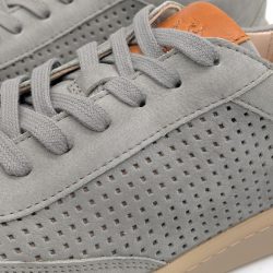 Werner 1911 Bio-Herrensneaker Sperber in Hellgrau mit Perforation