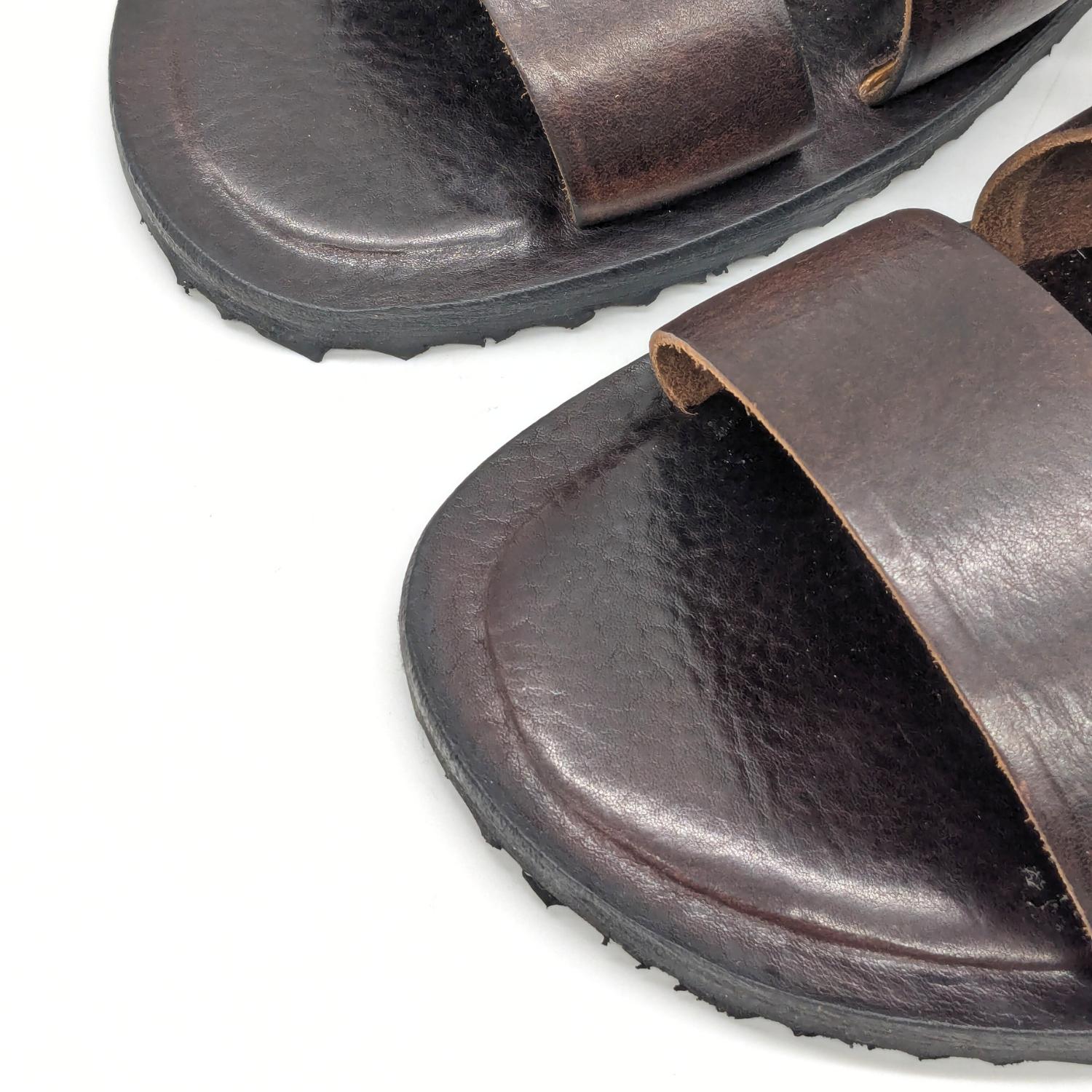 Werner 1911 Bio-Sandale Thymian in Mokka mit runder Spitze