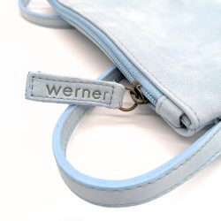 Werner 1911 Bio-Clutch Wegelnburg in Eisblau mit Reißverschluss