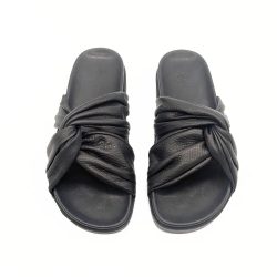 Werner 1911 Bio-Pantolette Wiesenknöterich in schwarz mit ergonomischem Fußbett