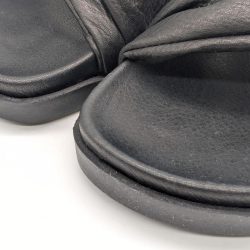 Werner 1911 Bio-Pantolette Wiesenknöterich in schwarz mit runder Spitze