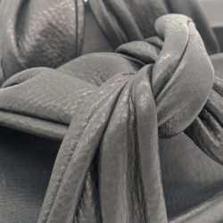 Werner 1911 Bio-Pantolette Wiesenknöterich in schwarz mit Knotendetail