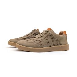 Werner 1911 Bio-Sneaker mit Perforation Wiesenpieper in Taupe