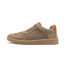 Werner 1911 Bio-Sneaker mit Perforation Wiesenpieper in Taupe einzeln