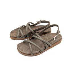 Werner 1911 Bio-Sandale mit gepolsterten Riemen in taupe