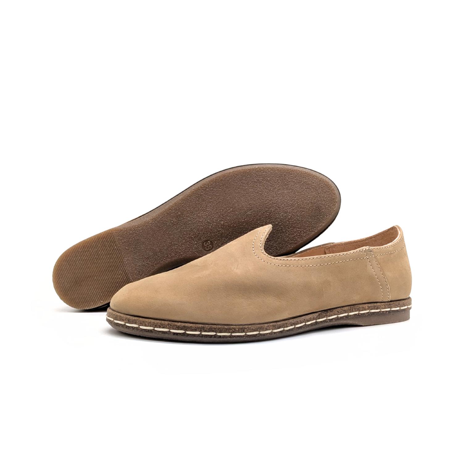 Werner 1911 Bio-Slipper in karamell mit Espandrillo-Sohle