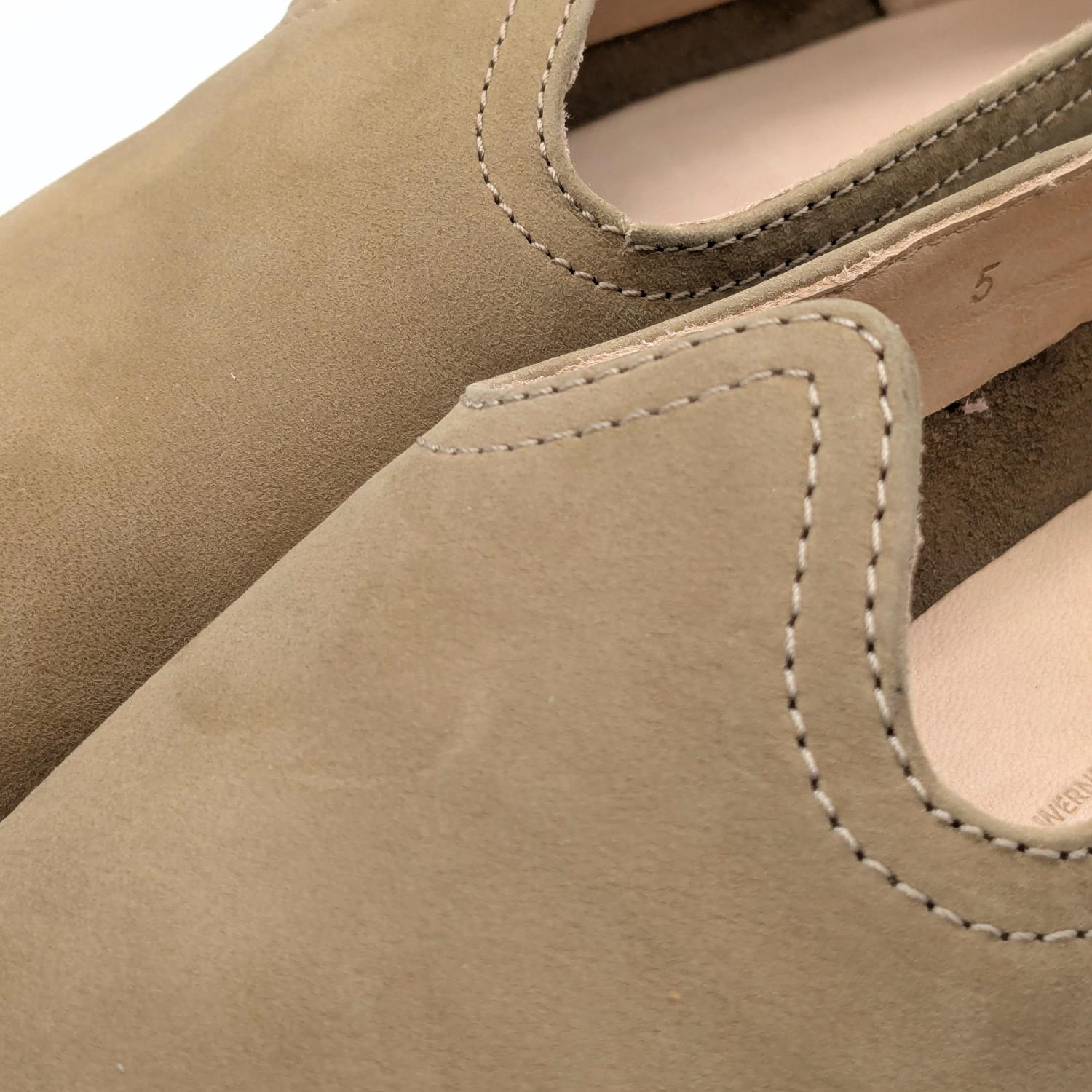 Werner 1911 Bio-Slipper in karamell Nubukleder