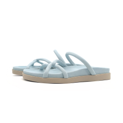 Werner 1911 Bio-Pantolette Efeu in eisblau