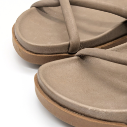 Werner 1911 Bio-Pantolette Efeu in Natur mit runder Spitze