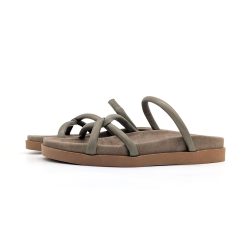 Werner 1911 Bio-Pantolette Efeu in Taupe