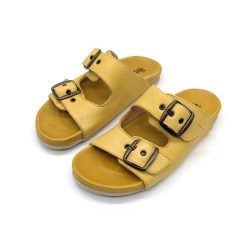 Werner 1911 Bio-Pantolette Iris in Gelb mit 2 Riemen