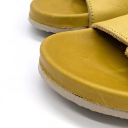 Werner 1911 Bio-Pantolette Iris in Gelb mit runder Spitze