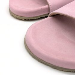 Werner 1911 Bio-Pantolette Iris in Rosa Nubuk mit runder Spitze