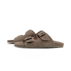 Werner 1911 Bio-Pantolette Iris in Schiefer Nubuk