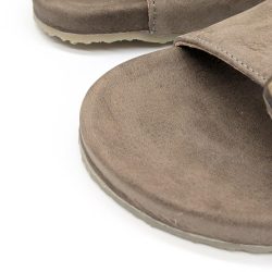 Werner 1911 Bio-Pantolette Iris in Schiefer Nubuk mit runder Spitze