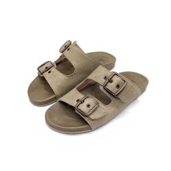 Werner 1911 Bio-Pantolette Iris in Schlamm mit 2 Riemen