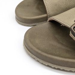 Werner 1911 Bio-Pantolette Iris in Schlamm mit runder Spitze