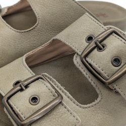 Werner 1911 Bio-Pantolette Iris in Schlamm mit 2 Schnallen