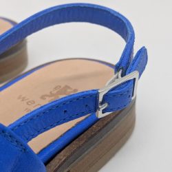 Werner 1911 Bio-Sandale Schwertlilie in Himmelblau mit verstellbarem Riemen