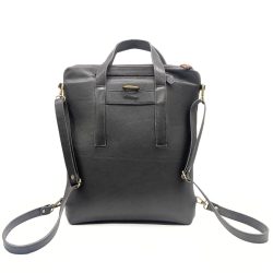 Werner 1911 Bio-Rucksack Sooneck in Mokka/Cognac mit Schulterriemen außen