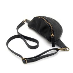 Werner 1911 Bio Hip Bag Kronborg in schwarz Nappaleder
