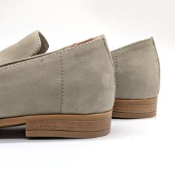 Werner 1911 Bio-Loafer Kormoran in Grau mit leichtem Absatz
